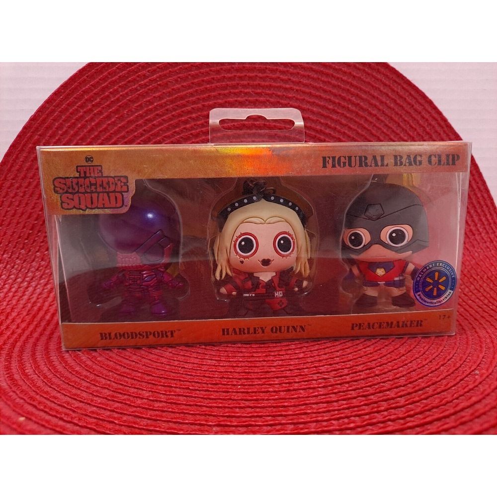 The Suicide Squad -Walmart Exclusive -Figural Bag Clip- Set of 3